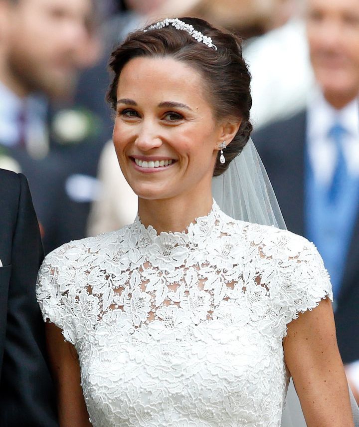 James Matthews and Pippa Middleton leave St. Mark's Church after their wedding on May 20, in Englefield Green, England.