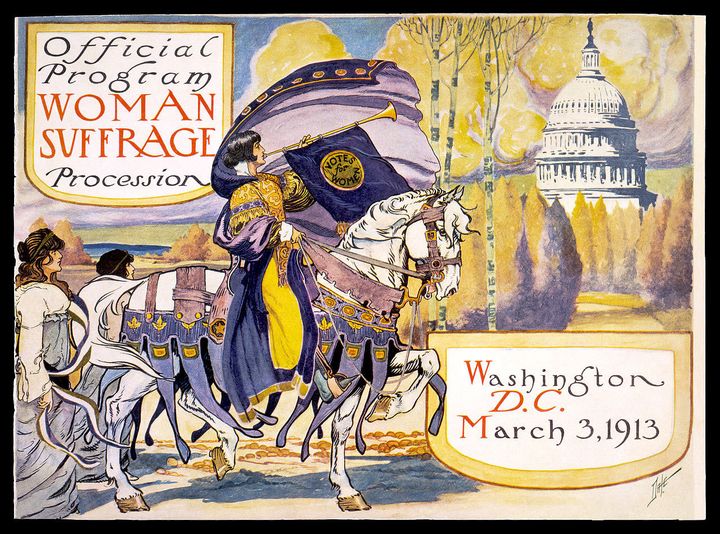 Woman Suffrage Procession, 1913 official program - Courtesy of National Woman's Party Collection, Sewall