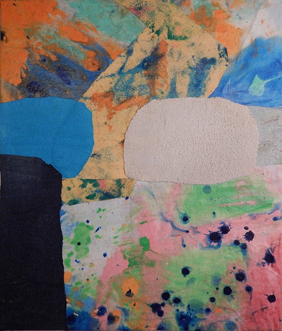 <p> Mark Sharp, <em>Untitled 2230</em> (2016), mixed media on canvas, 28 x 24 inches</p>