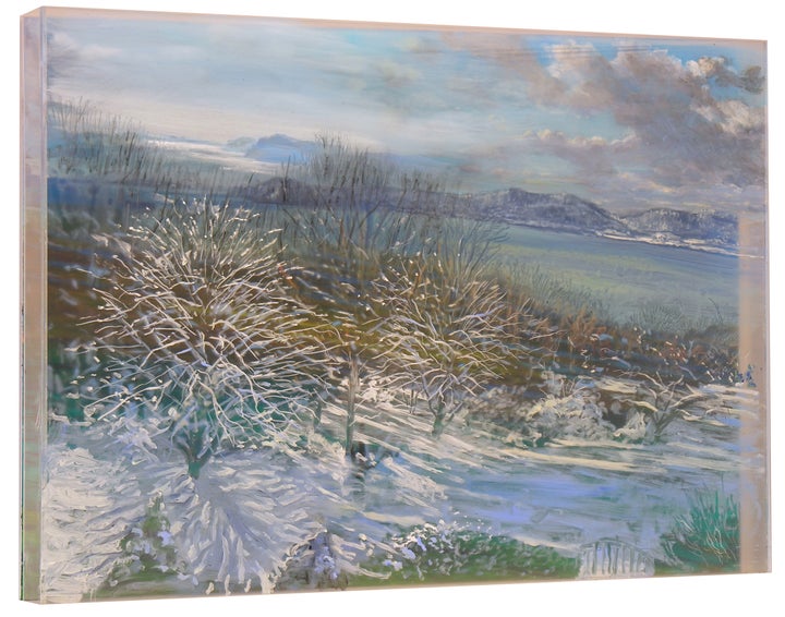 <p> Martin Weinstein, <em>Winter Mornings, 2 Years</em> (2017), acrylic on multiple acrylic sheets, 20 x 26 inches</p>