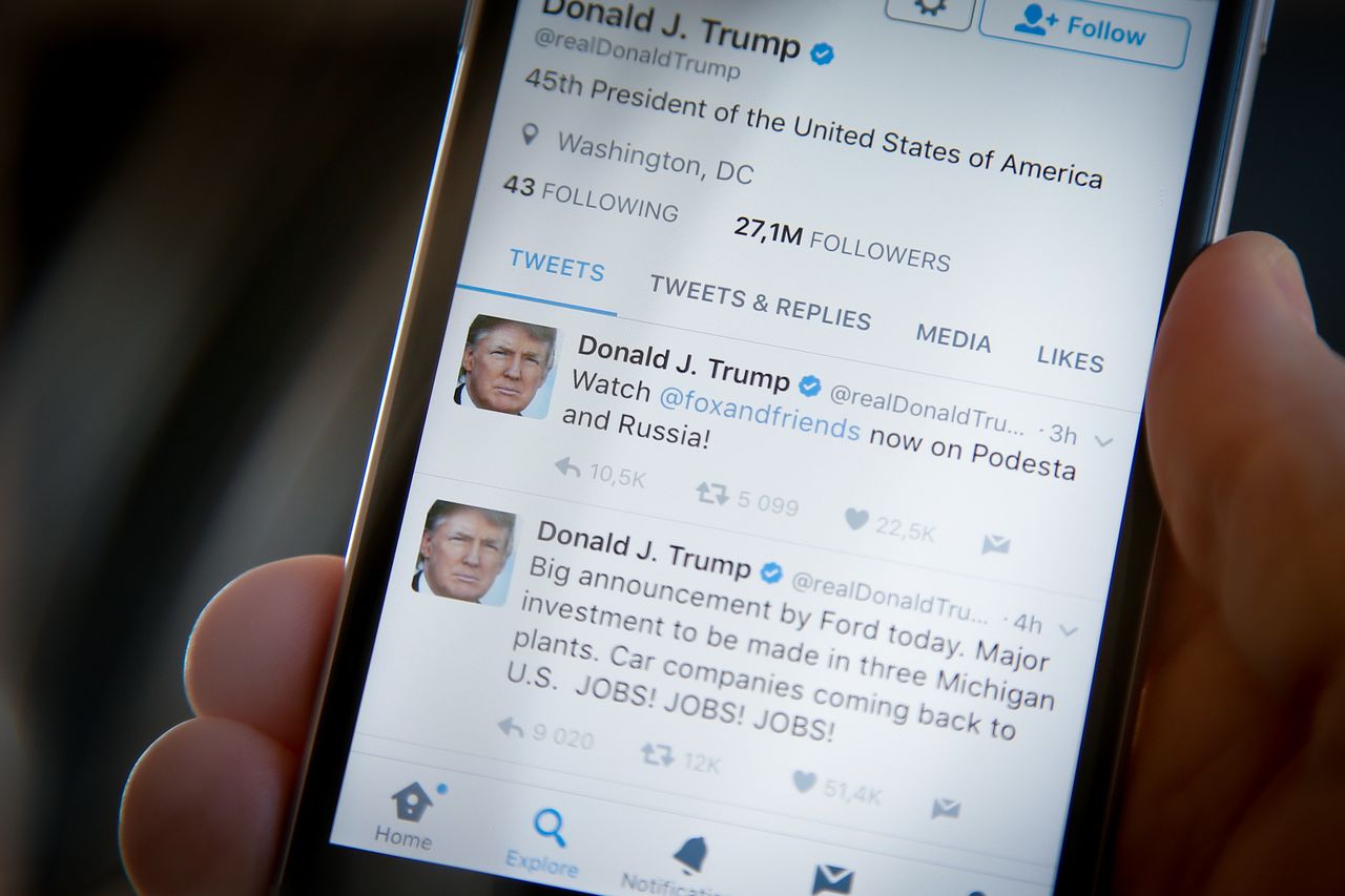 President Donald Trump's Twitter feed is not always strictly accurate.