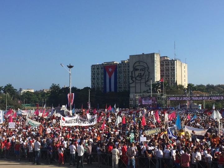 May Day march in Havana, 2017
