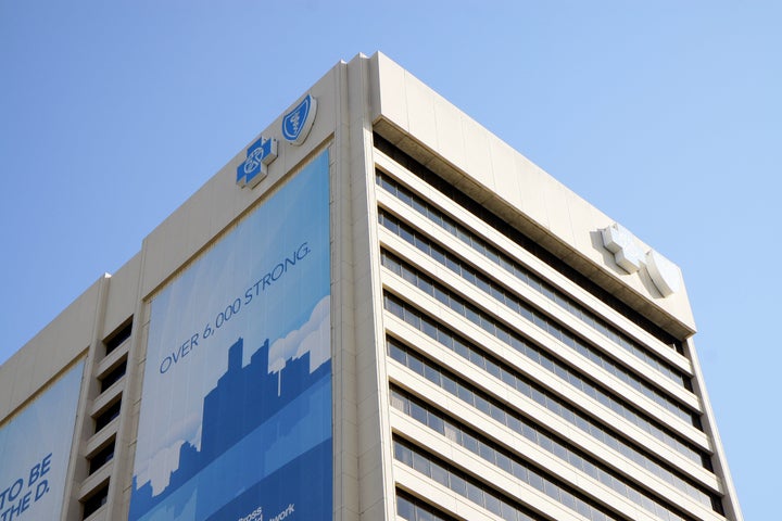 The Blue Cross Blue Shield building in Detroit, on July 21, 2012.