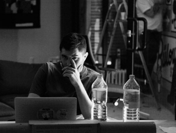 <p>Evan Pricco. Curator of <em>What In The World</em> PM/12. Urban Nation Museum For Urban Contemporary Art. Berlin, May 19, 2017. (photo © Jaime Rojo)</p>