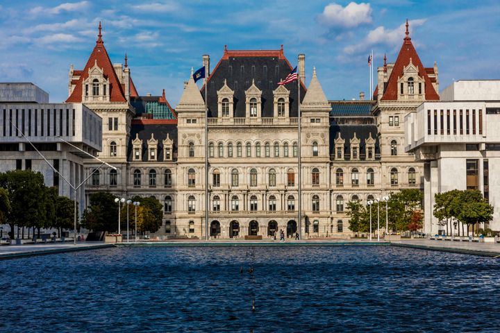 The New York State Capitol in Albany. Democrat Christine Pellegrino defeated Republican Thomas Gargiulo in a special election in a district won by President Donald Trump.