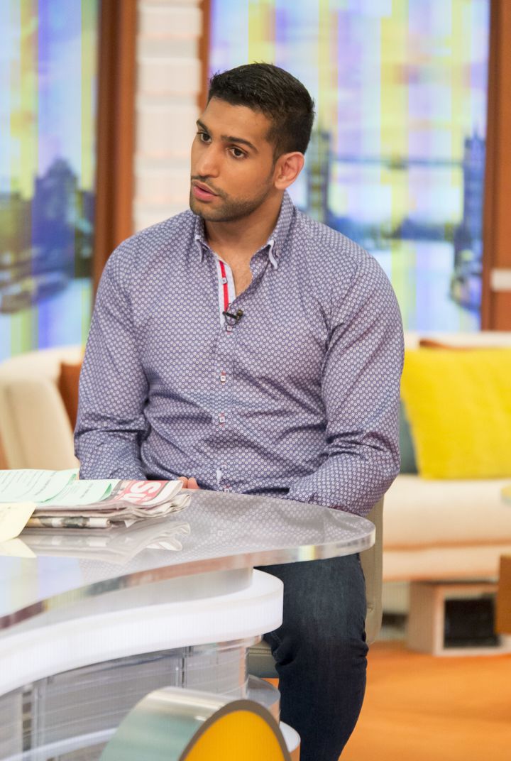 Amir Khan appeared on Wednesday's 'Good Morning Britain'