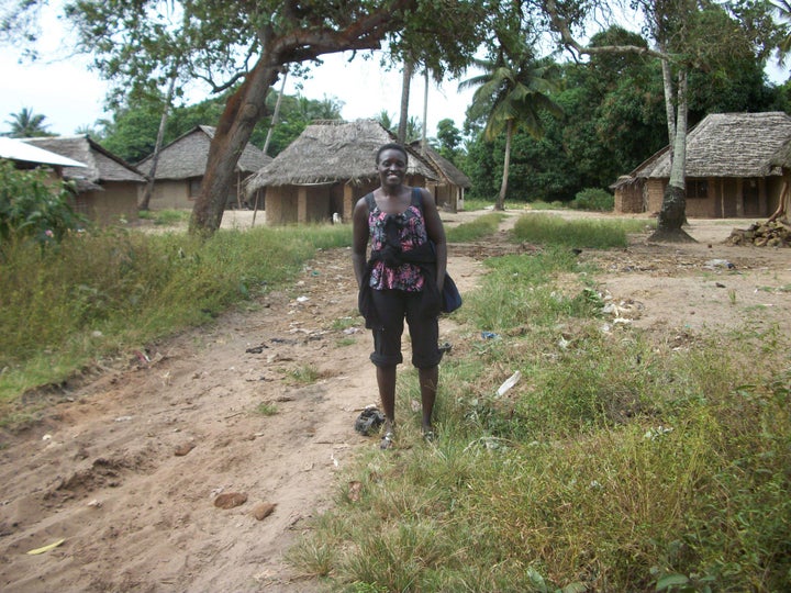 Esther in her village.