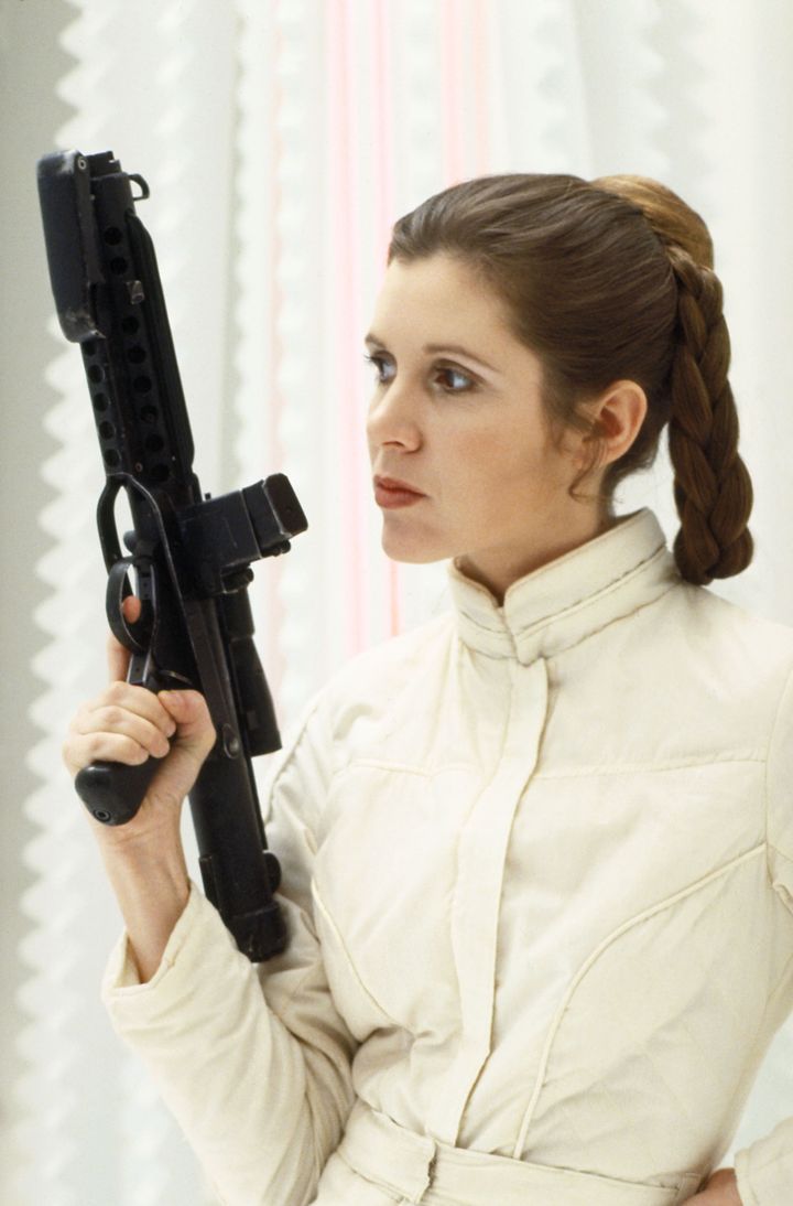 Carrie Fisher as Princess Leia in 'The Empire Strikes Back'