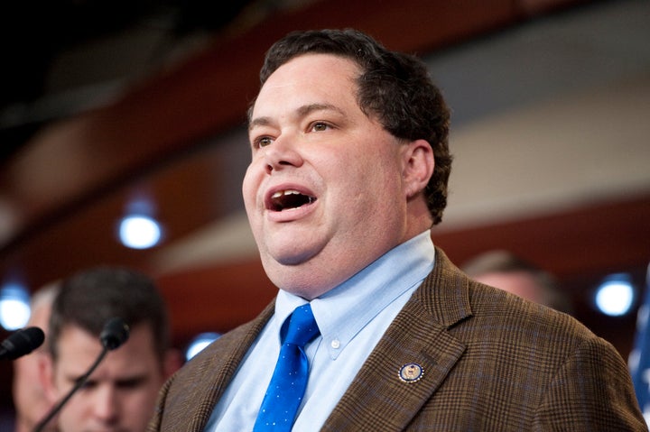 In this file photo from 2011, Rep. Blake Farenthold (R-Texas) speaks during a press conference.