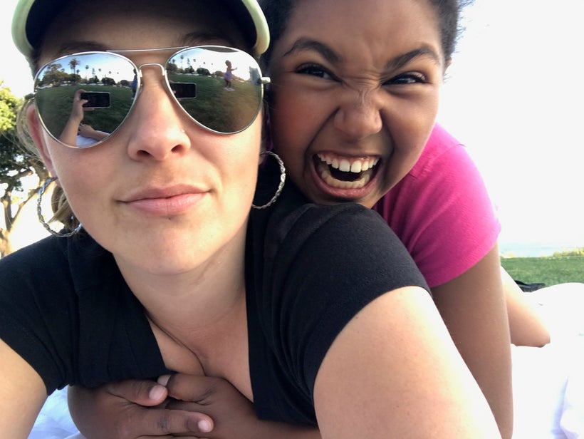 Ashleigh Carter and 10-year-old Asia