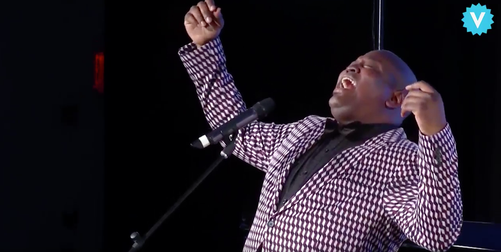 Tituss Burgess singing at Vulture Festival.