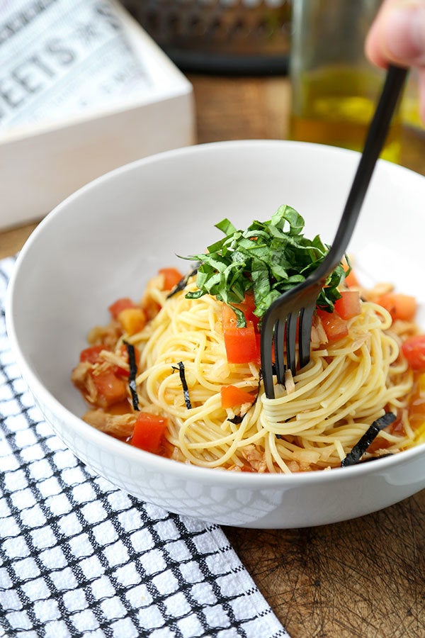 Japanese Chilled Tuna & Tomato Spaghetti