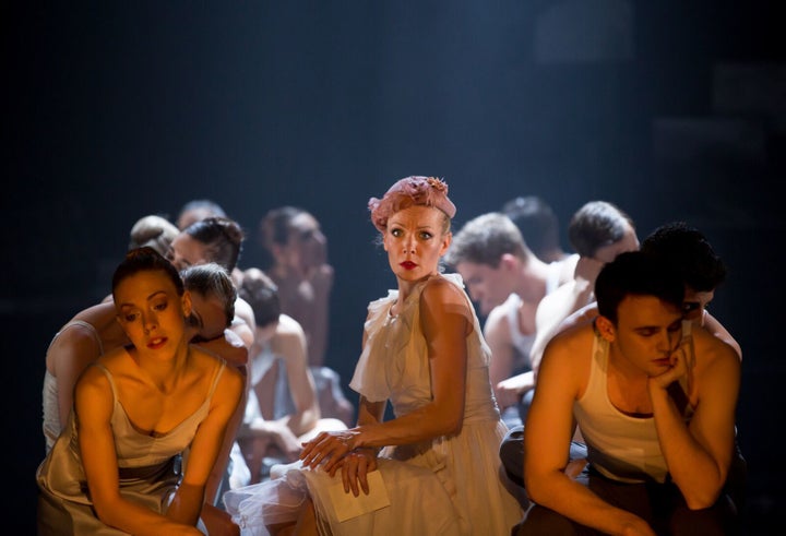  Eve Mutso as Blanche DuBois with Company dancers in Nancy Meckler and Annabelle Lopez Ochoa’ s A Streetcar Named Desire