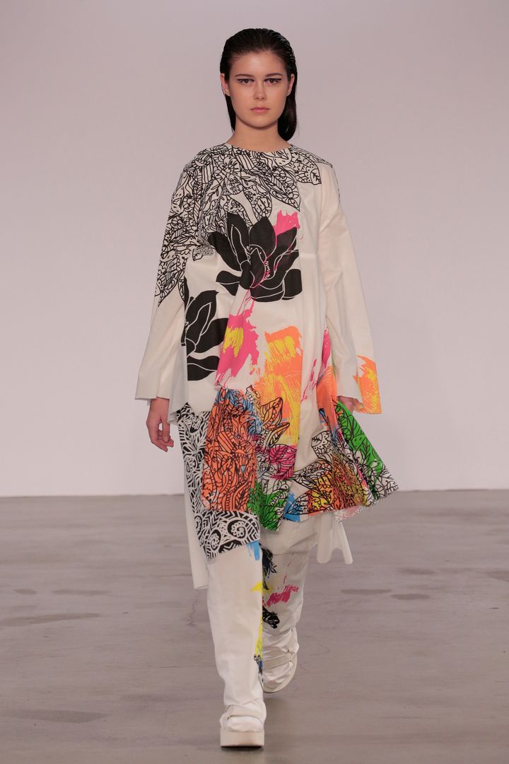 Aastha Shah (BFA Fashion Design) and Peggy Kuo (BFA Textile Design) 