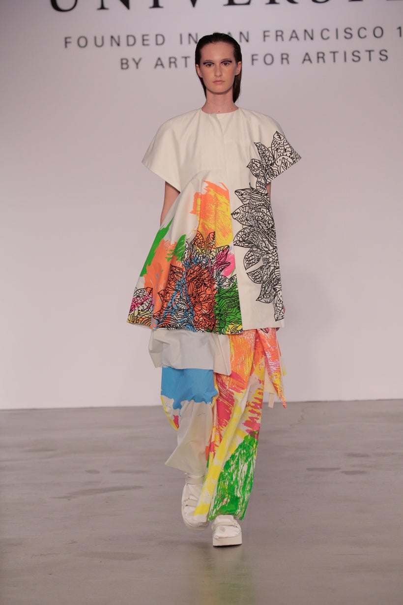 Aastha Shah (BFA Fashion Design) and Peggy Kuo (BFA Textile Design)