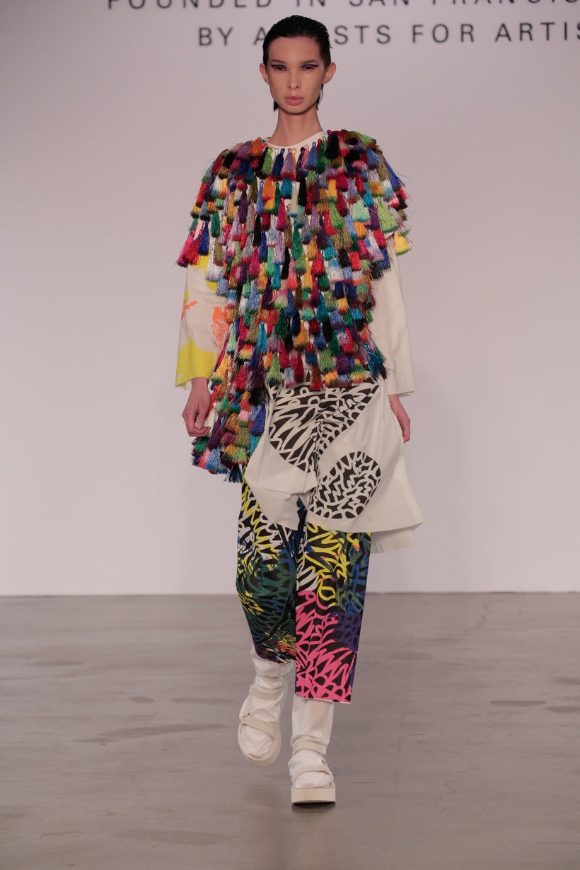 Aastha Shah (BFA Fashion Design) and Peggy Kuo (BFA Textile Design)