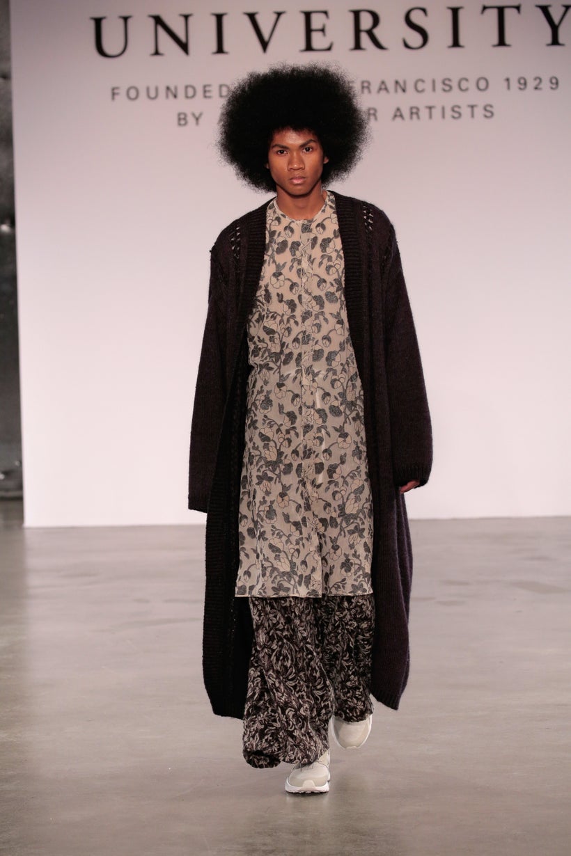 Joanna Jadallah (BFA Menswear Fashion), Qin Samantha Xu (BFA Jewelry & Metal Arts), Cana Klebanoff (BFA Knitwear Design), and