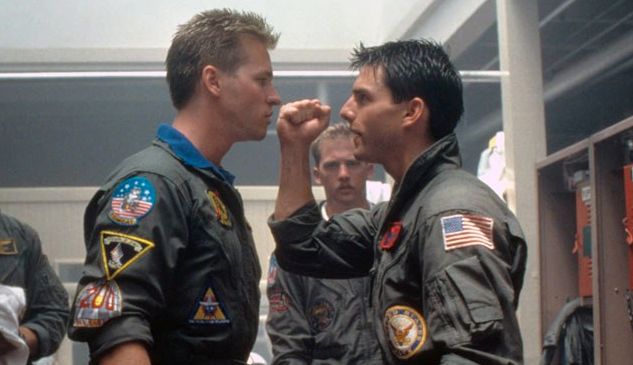 Val Kilmer and Tom Cruise were rivals in the original film
