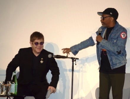 <em>Elton John and Spike Lee</em>