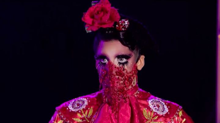 Valentina in the most controversial mask in 'Drag Race' herstory