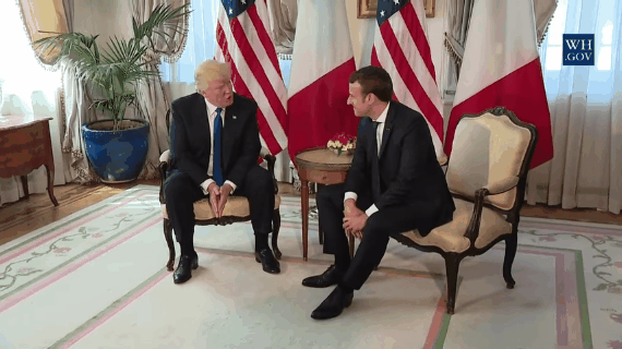 Trump S Hands Are No Match For Emmanuel Macron S Shake Huffpost