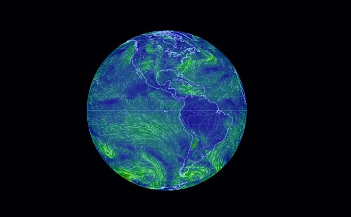 Animation 1: Nations have borders, but natural systems don’t. This animation from NOAA shows how ocean currents and wind patterns circulate worldwide. These natural conveyor belts ensure that every nation’s carbon pollution affects every other. 