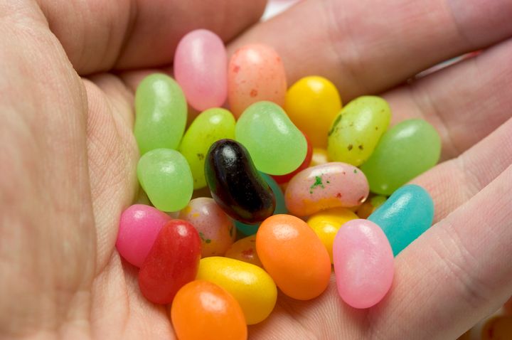 Jelly beans are candy, and most candy contains sugar, lest we all forget.