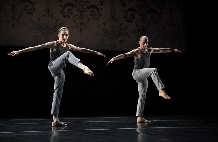 Whelan rehearsing with contemporary choregrapher Brian Brooks at the Joyce Theater in 2017.