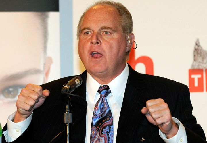 Rush Limbaugh repeatedly described Greg Gianforte, the Republican congressional candidate accused of body slamming a reporter, as "manly" and "studly." Later Thursday, Gianforte won election to the U.S. House.