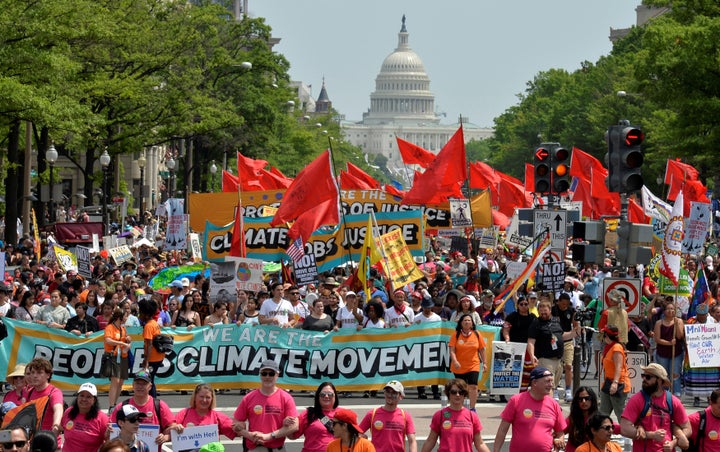 Thousands took part in the <a href="https://www.huffpost.com/entry/climate-march-best-signs_n_590498b0e4b02655f83dd266" target="_blank" role="link" class=" js-entry-link cet-internal-link" data-vars-item-name="People's Climate March" data-vars-item-type="text" data-vars-unit-name="59267dc2e4b062f96a33f7d0" data-vars-unit-type="buzz_body" data-vars-target-content-id="https://www.huffpost.com/entry/climate-march-best-signs_n_590498b0e4b02655f83dd266" data-vars-target-content-type="buzz" data-vars-type="web_internal_link" data-vars-subunit-name="article_body" data-vars-subunit-type="component" data-vars-position-in-subunit="0">People's Climate March</a> in Washington, D.C. in April.