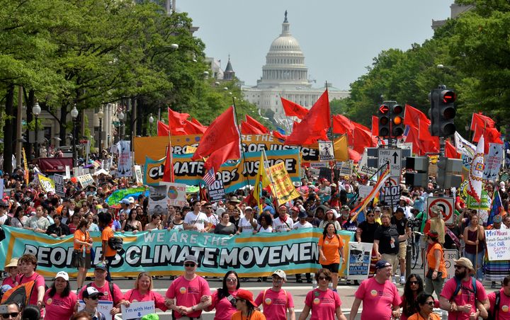 Thousands took part in the People's Climate March in Washington, D.C. in April.