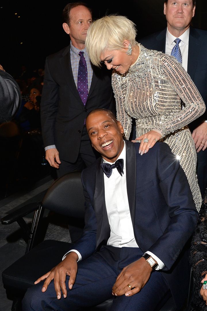 Rita and Jay Z at the Grammys in 2015