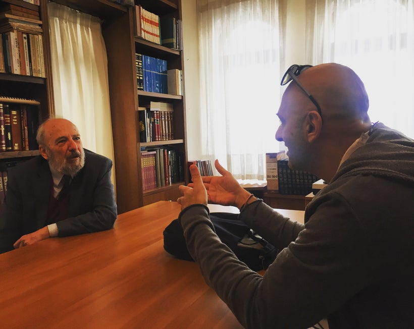 Professor Petros Vassiliadis, president of the Center of Ecumenical, Missiological and Environmental Studies (CEMES), catches