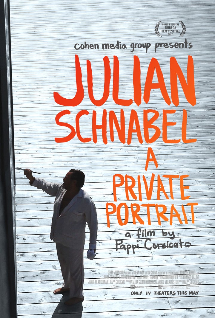 <p>Julian Schnabel: A Private Portrait a film by Pappi Corsicato, <a href="https://www.cohenmedia.net/" target="_blank" role="link" rel="nofollow" class=" js-entry-link cet-external-link" data-vars-item-name="www.cohenmedia.net" data-vars-item-type="text" data-vars-unit-name="591cce29e4b07617ae4cb915" data-vars-unit-type="buzz_body" data-vars-target-content-id="https://www.cohenmedia.net/" data-vars-target-content-type="url" data-vars-type="web_external_link" data-vars-subunit-name="article_body" data-vars-subunit-type="component" data-vars-position-in-subunit="9">www.cohenmedia.net</a></p>