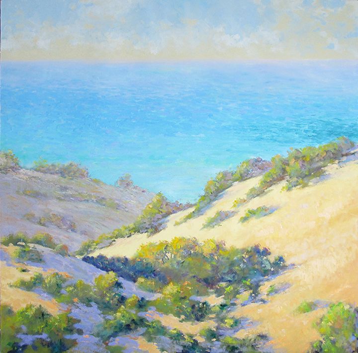 North Coast, California, Oil on canvas, 30 x 30 inches