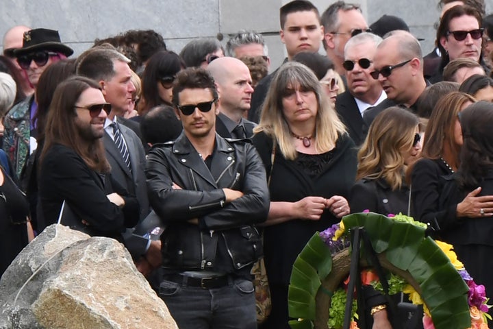 Actor James Franco attends the funeral and memorial service for Soundgarden frontman Chris Cornell, May 26, 2017 at Hollywood Forever Cemetery in Los Angeles, California