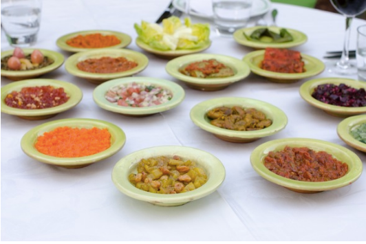 Moroccan salad at Al Fassia