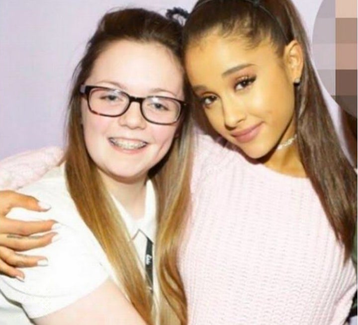 Georgina Callander with Ariana Grande.