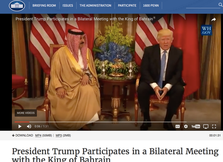 Last week’s meeting between President Trump and the king of Bahrain was followed by a sharp rise in attacks on dissent in the