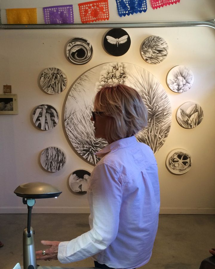 Catherine Ruane in her studio