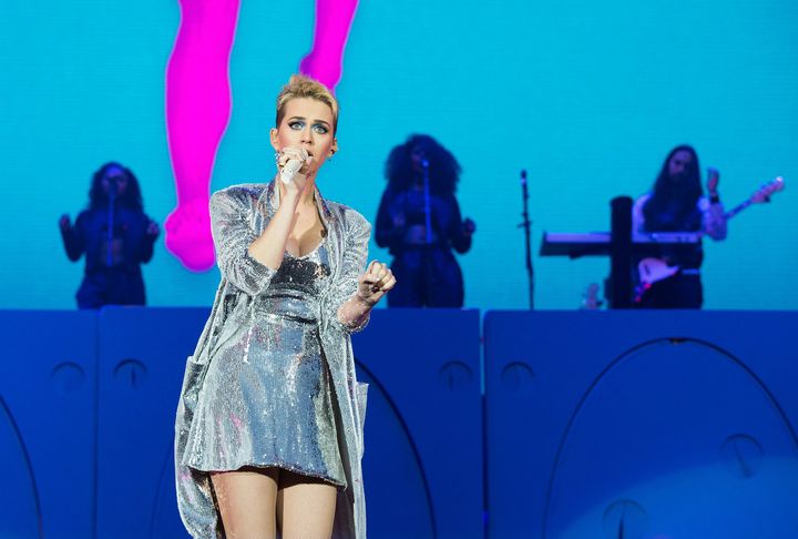 Katy Perry paid tribute to the victims of the attack on Saturday 