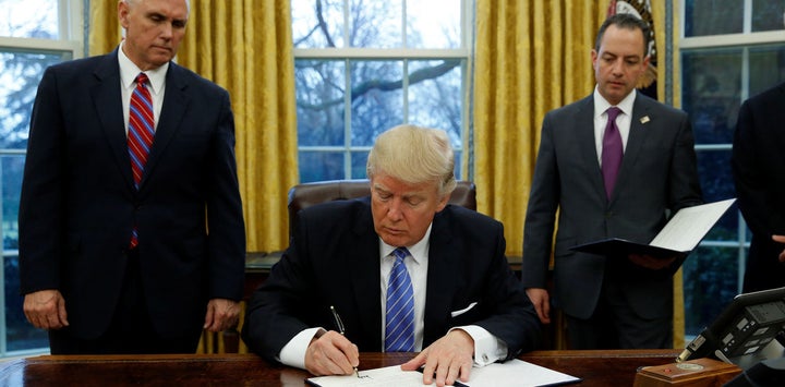 US President Donald Trump signed an executive order withdrawing his country from the TPP within days of reaching office. 