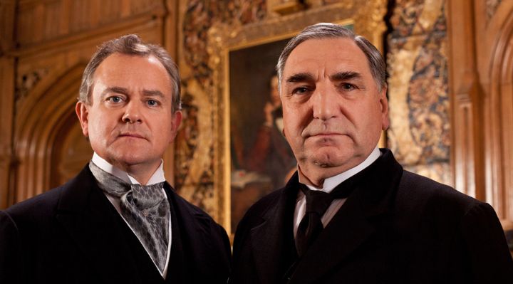 Jim Carter (right) and Hugh Bonneville were two of the many stars of the hit show