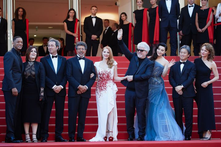 Jessica and the rest of the Cannes jury on Sunday (28 May)