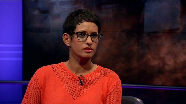 Naga Munchetty has wisely avoided wearing a cardigan.