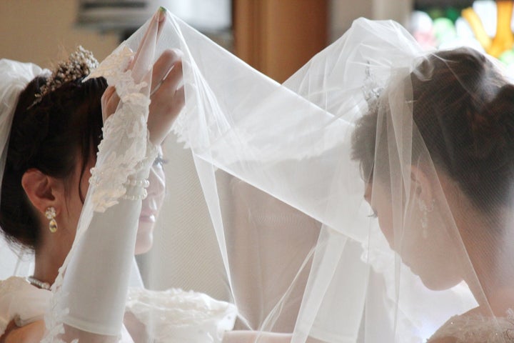 The beautiful brides. 