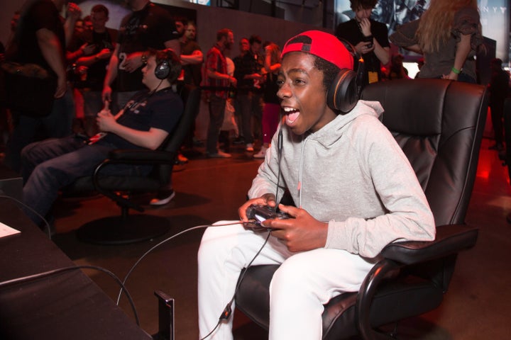 Caleb McLaughlin loving that gaming life.