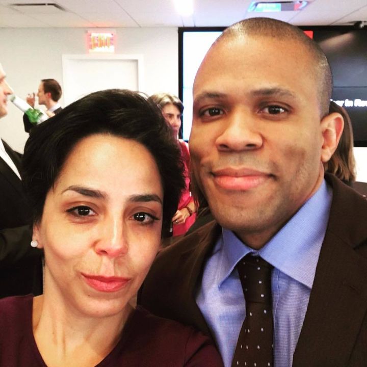 <p>The author, Carlota, with Terrance Blackman Stroud, IUB Maurer School of Law Alumni Association event, NYC 2017.</p>