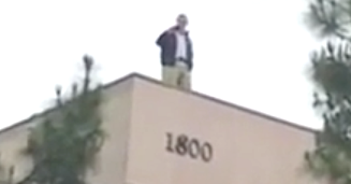 GOP Congressman Looks Down On Protesters From Roof, Becomes Instant ...