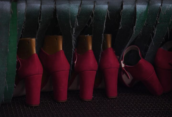 A production line at the Huajian shoe factory, where around 100,000 pairs of Ivanka Trump-branded shoes have been made 